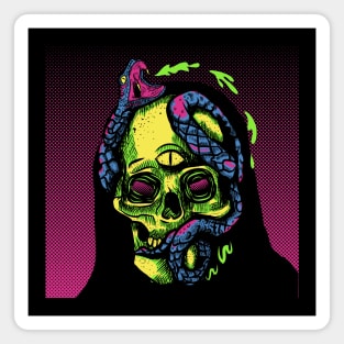 Señor Culebra Skull Magnet